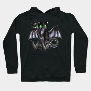 Chimera Cubs: Black Caracal Hoodie